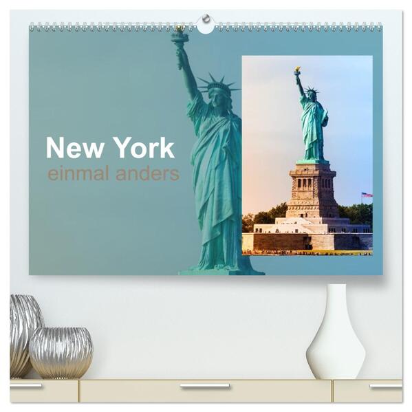 New York - einmal anders (hochwertiger Premium Wandkalender 2026 DIN A2 quer) Kunstdruck in Hochglanz