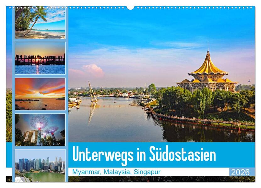 Unterwegs in Südostasien (Wandkalender 2026 DIN A2 quer) CALVENDO Monatskalender