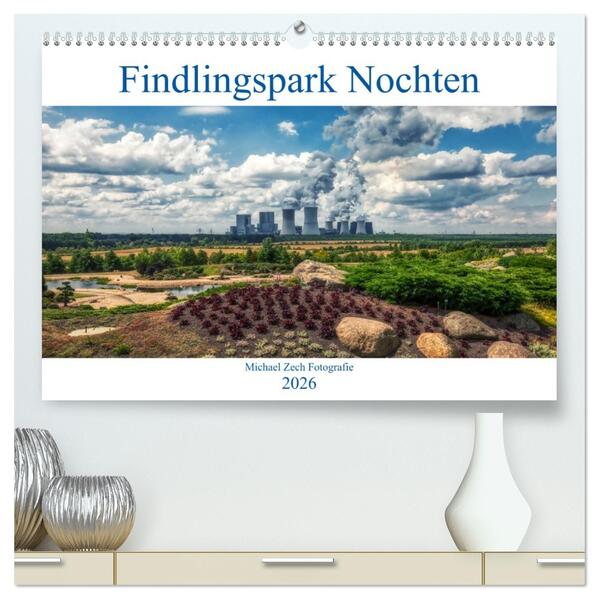 Der Findlingspark in der Lausitz (hochwertiger Premium Wandkalender 2026 DIN A2 quer) Kunstdruck in Hochglanz