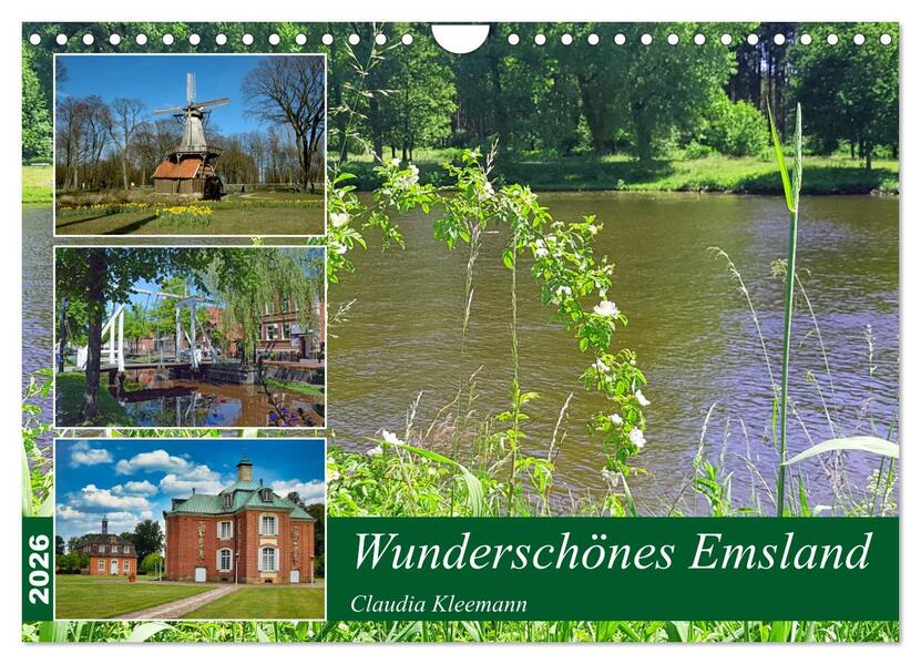 Wunderschönes Emsland (Wandkalender 2026 DIN A4 quer) CALVENDO Monatskalender
