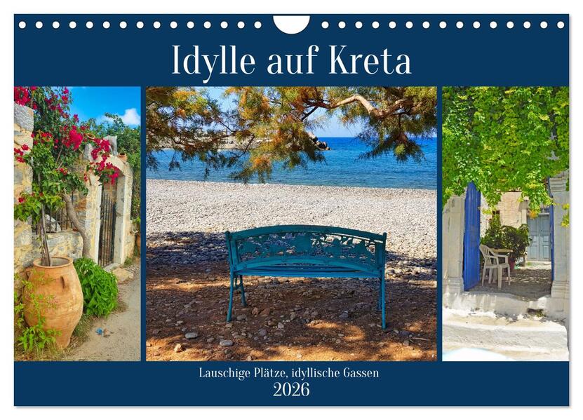 Idylle auf Kreta (Wandkalender 2026 DIN A4 quer) CALVENDO Monatskalender
