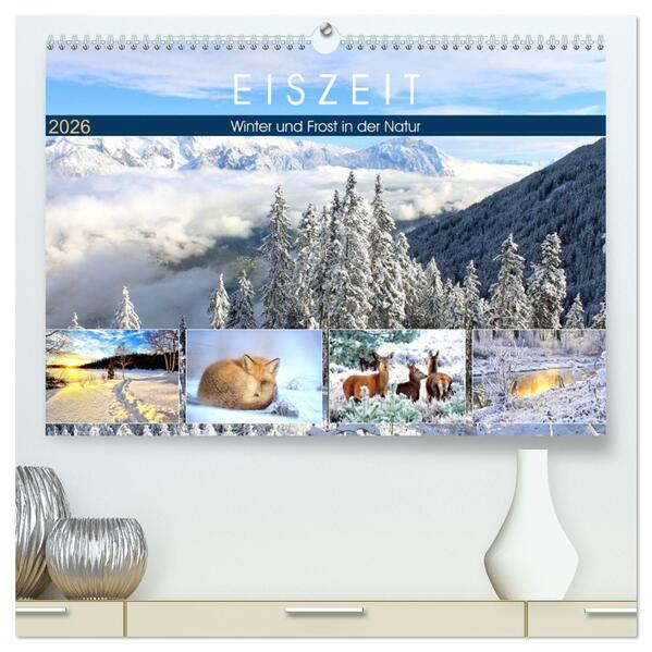 Eiszeit. Winter und Frost in der Natur (hochwertiger Premium Wandkalender 2026 DIN A2 quer) Kunstdruck in Hochglanz