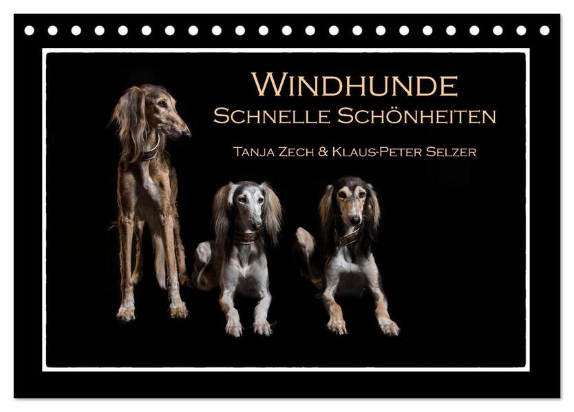 Windhunde - Schnelle Schönheiten (Tischkalender 2026 DIN A5 quer) CALVENDO Monatskalender