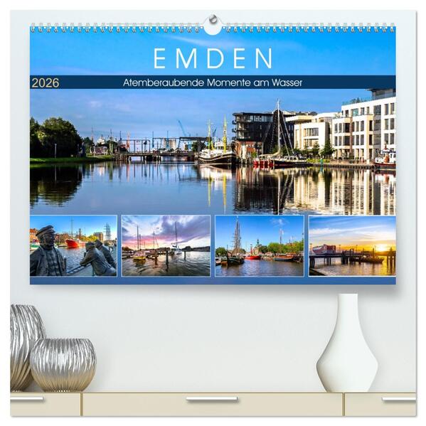 EMDEN Atemberaubende Momente am Wasser (hochwertiger Premium Wandkalender 2026 DIN A2 quer) Kunstdruck in Hochglanz
