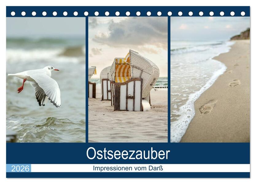 Ostseezauber (Tischkalender 2026 DIN A5 quer) CALVENDO Monatskalender