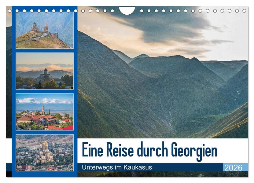 Eine Reise durch Georgien (Wandkalender 2026 DIN A4 quer) CALVENDO Monatskalender
