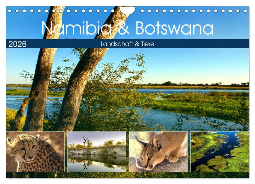 Namibia & Botswana (Wandkalender 2026 DIN A4 quer) CALVENDO Monatskalender