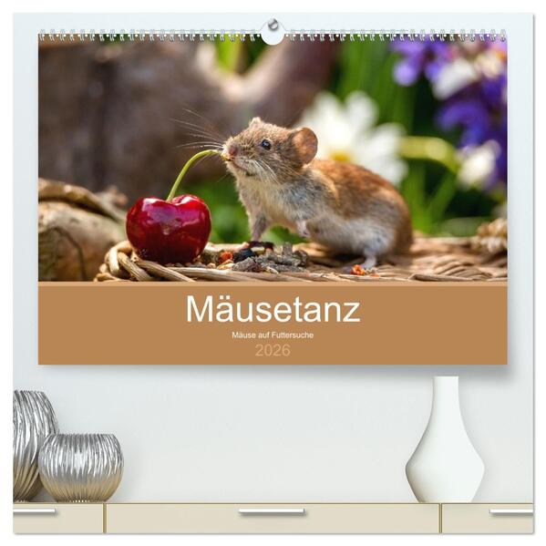 Mäusetanz (hochwertiger Premium Wandkalender 2026 DIN A2 quer) Kunstdruck in Hochglanz