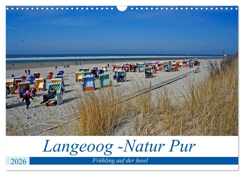 Langeoog - Natur Pur (Wandkalender 2026 DIN A3 quer) CALVENDO Monatskalender