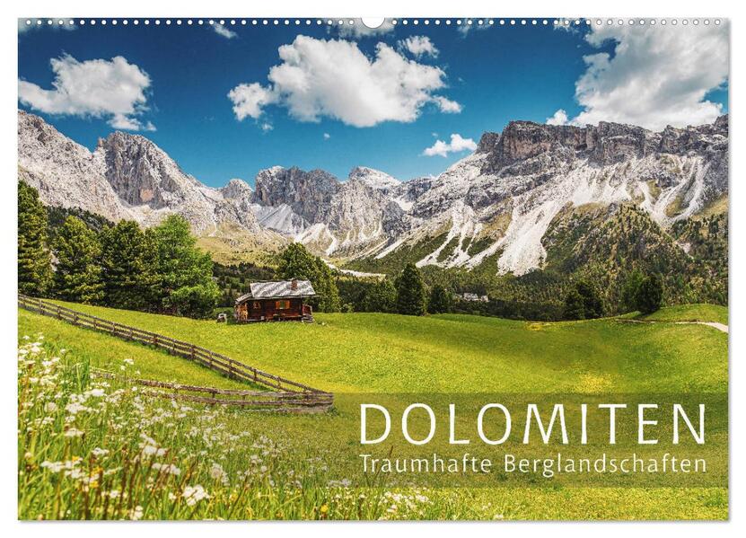 Dolomiten - Traumhafte Berglandschaften (Wandkalender 2026 DIN A2 quer) CALVENDO Monatskalender