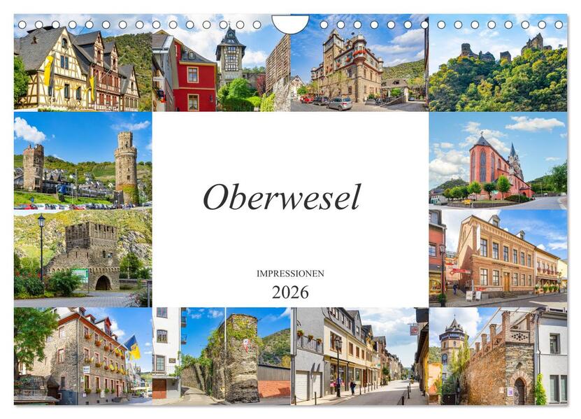 Oberwesel Impressionen (Wandkalender 2026 DIN A4 quer) CALVENDO Monatskalender