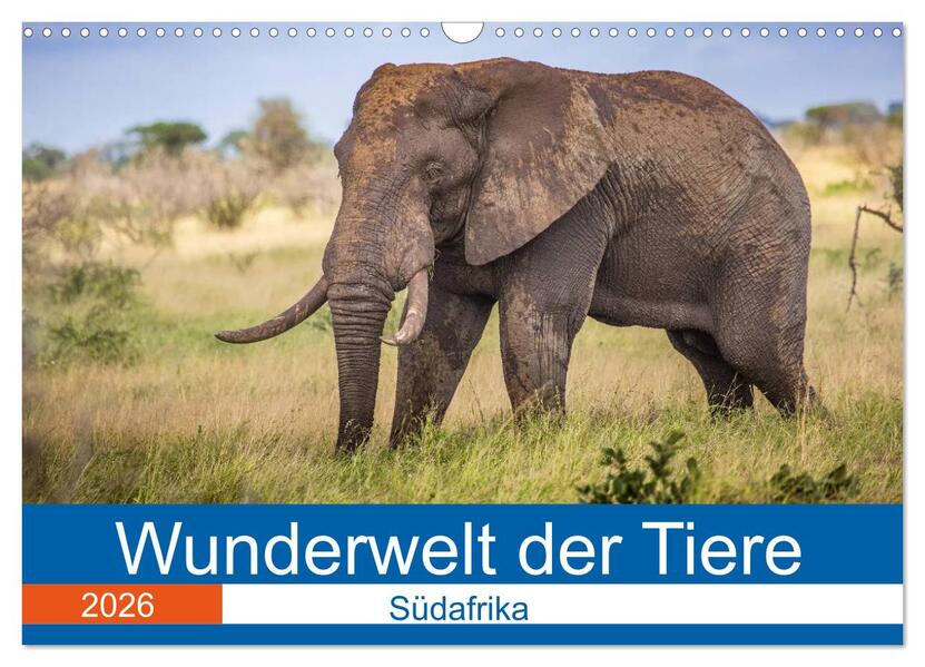 Wunderwelt der Tiere - Südafrika (Wandkalender 2026 DIN A3 quer) CALVENDO Monatskalender