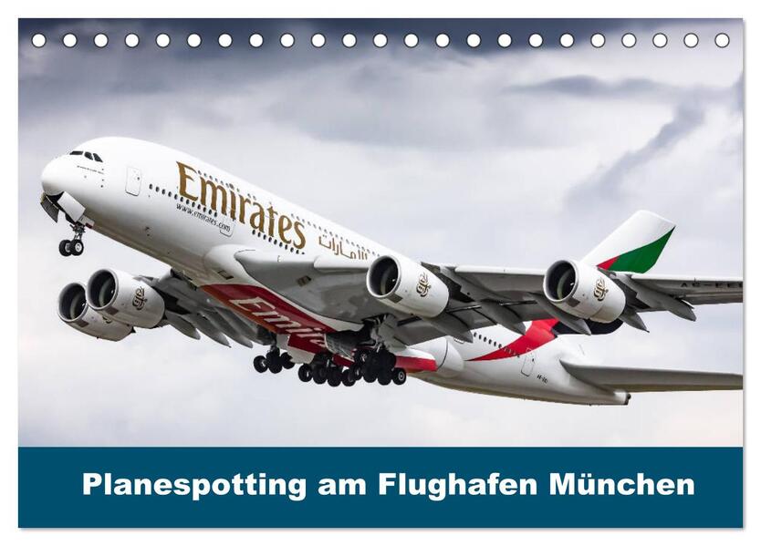 Planespotting am Flughafen München (Tischkalender 2026 DIN A5 quer) CALVENDO Monatskalender