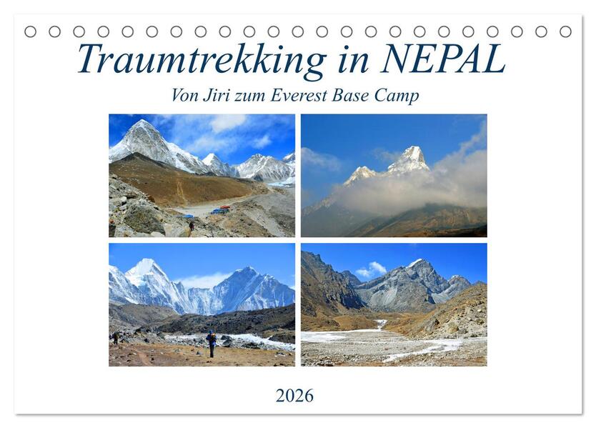 Traumtrekking in NEPAL (Tischkalender 2026 DIN A5 quer) CALVENDO Monatskalender