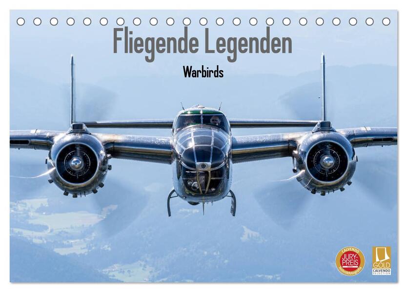 Fliegende Legenden - Warbirds (Tischkalender 2026 DIN A5 quer) CALVENDO Monatskalender