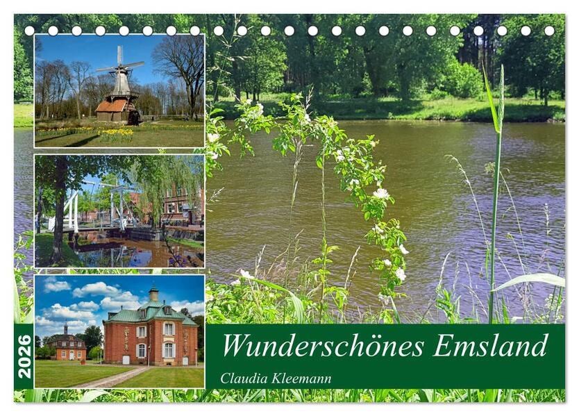 Wunderschönes Emsland (Tischkalender 2026 DIN A5 quer) CALVENDO Monatskalender