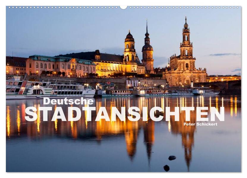 Deutsche Stadtansichten (Wandkalender 2026 DIN A2 quer) CALVENDO Monatskalender