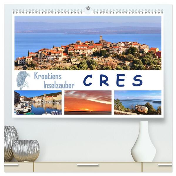 Kroatiens Inselzauber Cres (hochwertiger Premium Wandkalender 2026 DIN A2 quer) Kunstdruck in Hochglanz