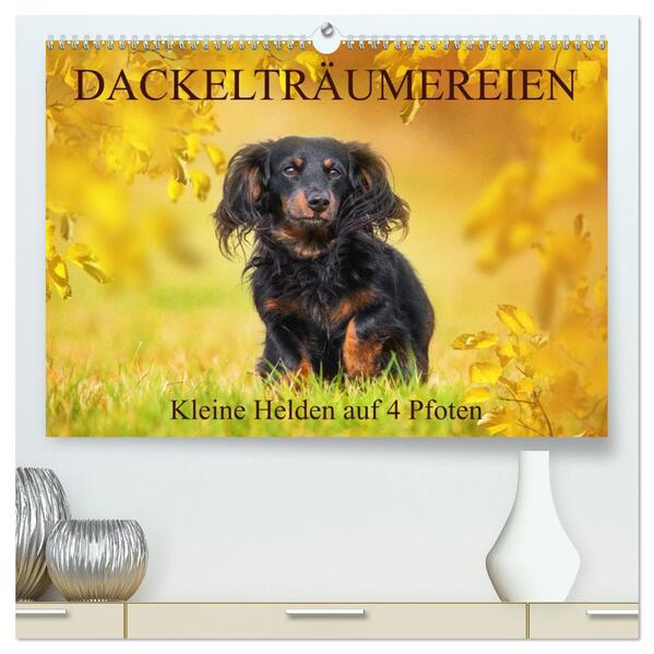 Dackelträumereien - Kleine Helden auf 4 Pfoten (hochwertiger Premium Wandkalender 2026 DIN A2 quer) Kunstdruck in Hochglanz