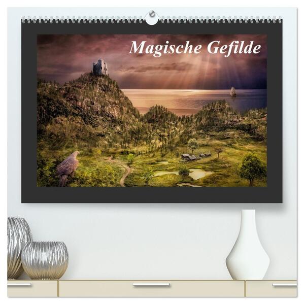 Magische Gefilde (hochwertiger Premium Wandkalender 2026 DIN A2 quer) Kunstdruck in Hochglanz