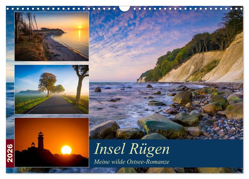 Insel Rügen - Meine wilde Ostsee-Romanze (Wandkalender 2026 DIN A3 quer) CALVENDO Monatskalender