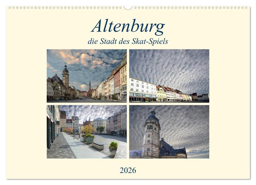 Altenburg die Stadt des Skat-Spiels (Wandkalender 2026 DIN A2 quer) CALVENDO Monatskalender