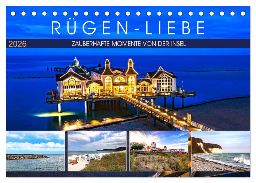 RÜGEN-LIEBE (Tischkalender 2026 DIN A5 quer) CALVENDO Monatskalender