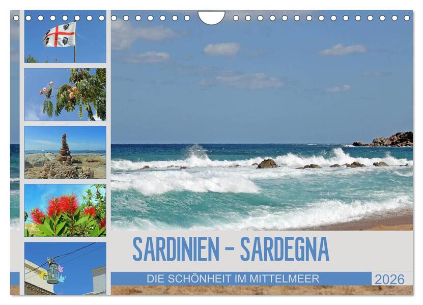 SARDINIEN - SARDEGNA (Wandkalender 2026 DIN A4 quer) CALVENDO Monatskalender