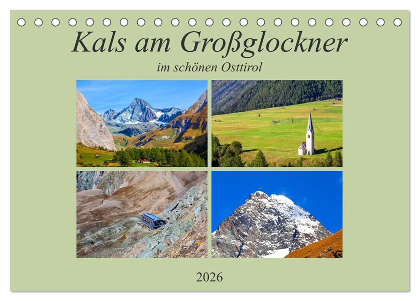 Kals am Großglockner (Tischkalender 2026 DIN A5 quer) CALVENDO Monatskalender