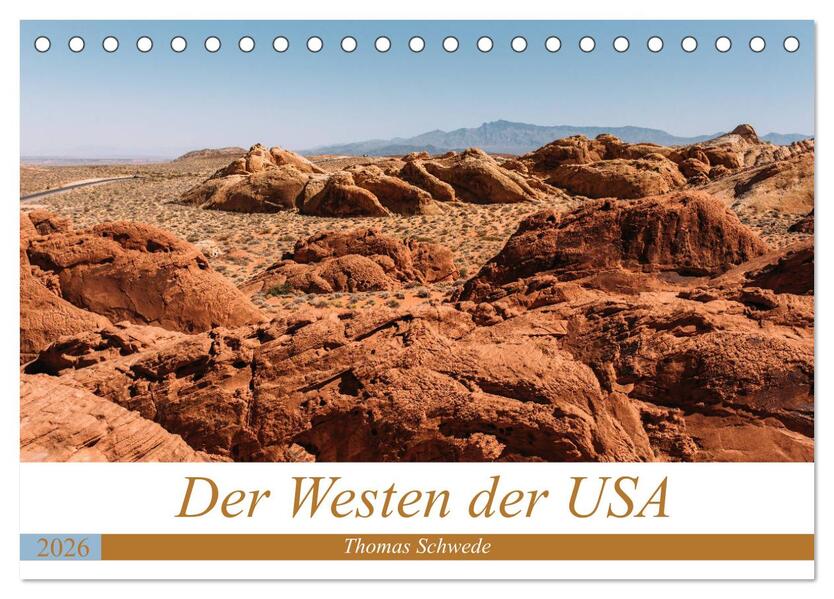 Der Westen der USA (Tischkalender 2026 DIN A5 quer) CALVENDO Monatskalender