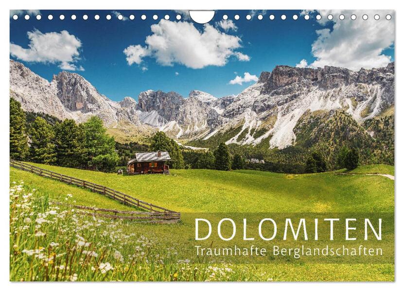 Dolomiten - Traumhafte Berglandschaften (Wandkalender 2026 DIN A4 quer) CALVENDO Monatskalender