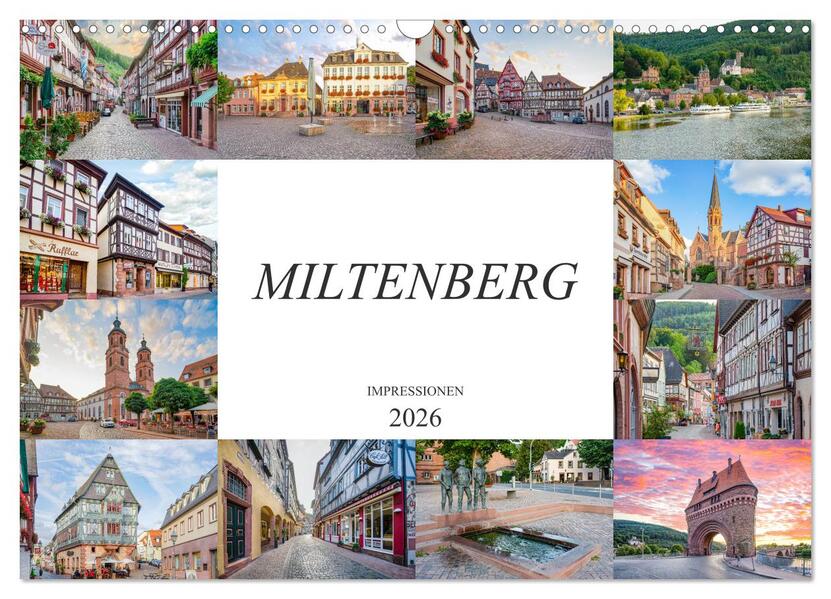 Miltenberg Impressionen (Wandkalender 2026 DIN A3 quer) CALVENDO Monatskalender