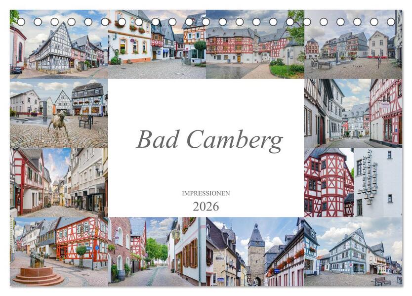 Bad Camberg Impressionen (Tischkalender 2026 DIN A5 quer) CALVENDO Monatskalender