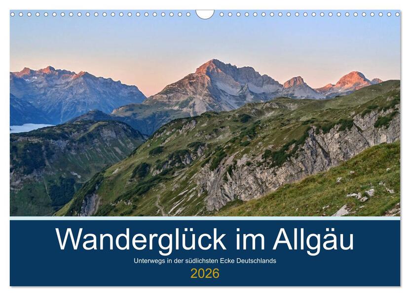 Wanderglück im Allgäu (Wandkalender 2026 DIN A3 quer) CALVENDO Monatskalender