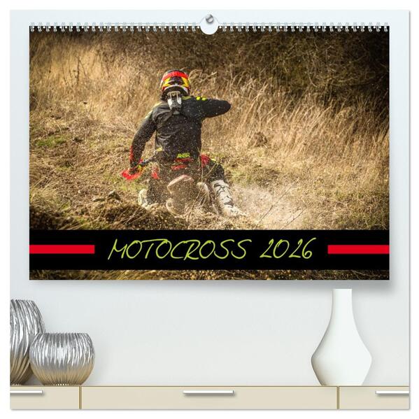 MOTOCROSS 2026 (hochwertiger Premium Wandkalender 2026 DIN A2 quer) Kunstdruck in Hochglanz