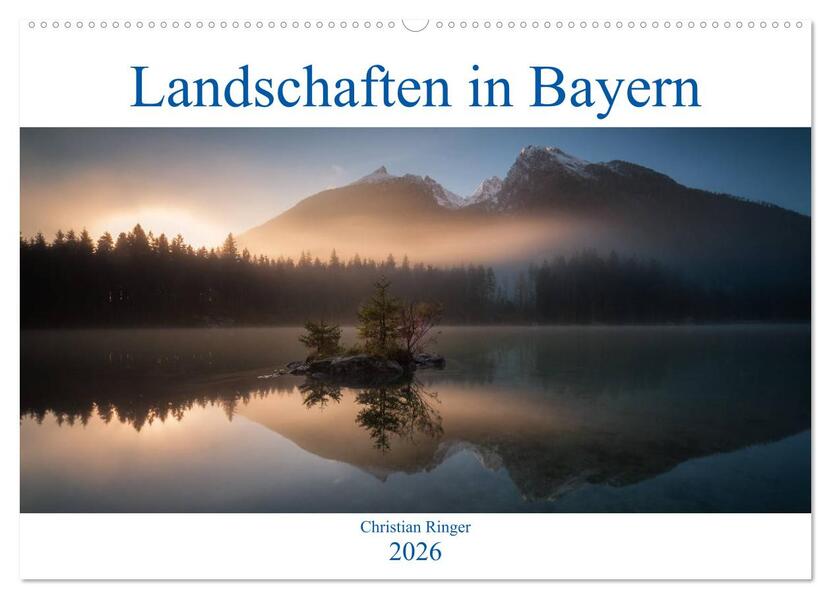 Bayerische Landschaften (Wandkalender 2026 DIN A2 quer) CALVENDO Monatskalender