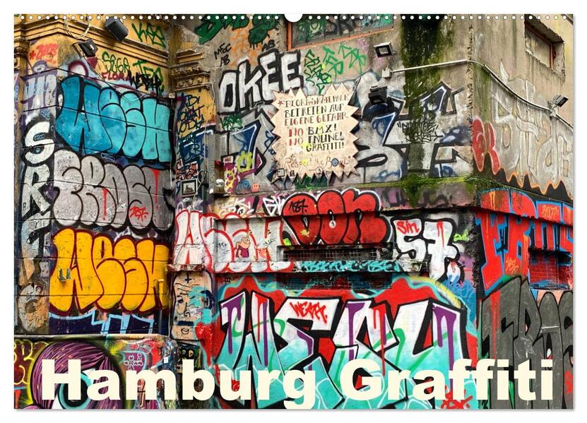 Hamburg Graffiti (Wandkalender 2026 DIN A2 quer) CALVENDO Monatskalender