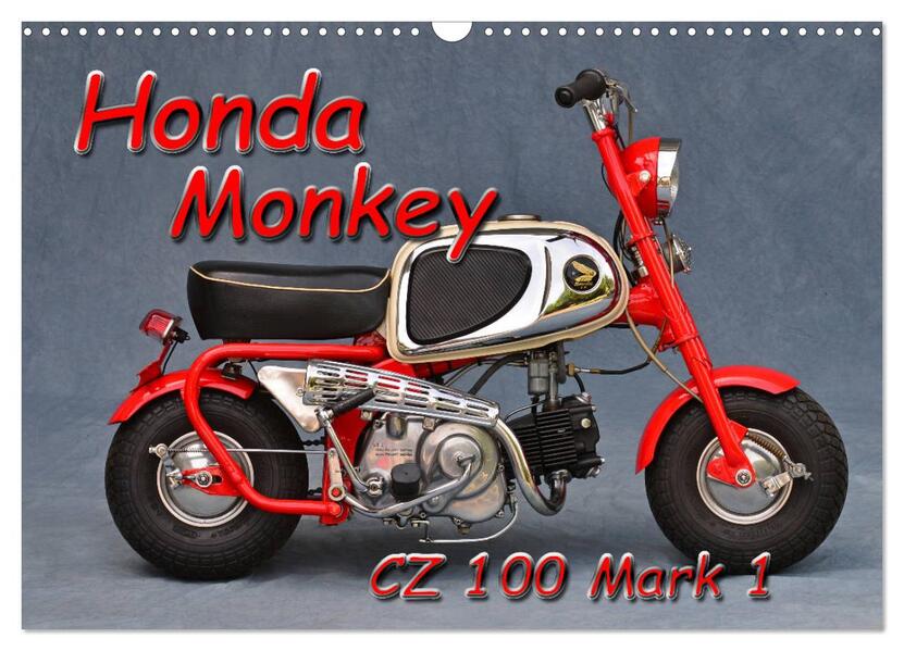 Honda Monkey CZ Mark 1 (Wandkalender 2026 DIN A3 quer) CALVENDO Monatskalender