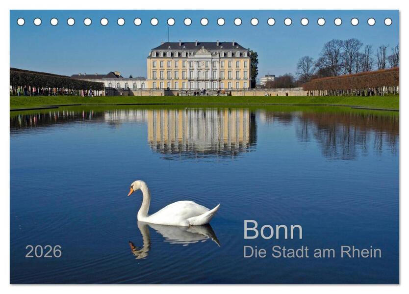 Bonn Die Stadt am Rhein (Tischkalender 2026 DIN A5 quer) CALVENDO Monatskalender