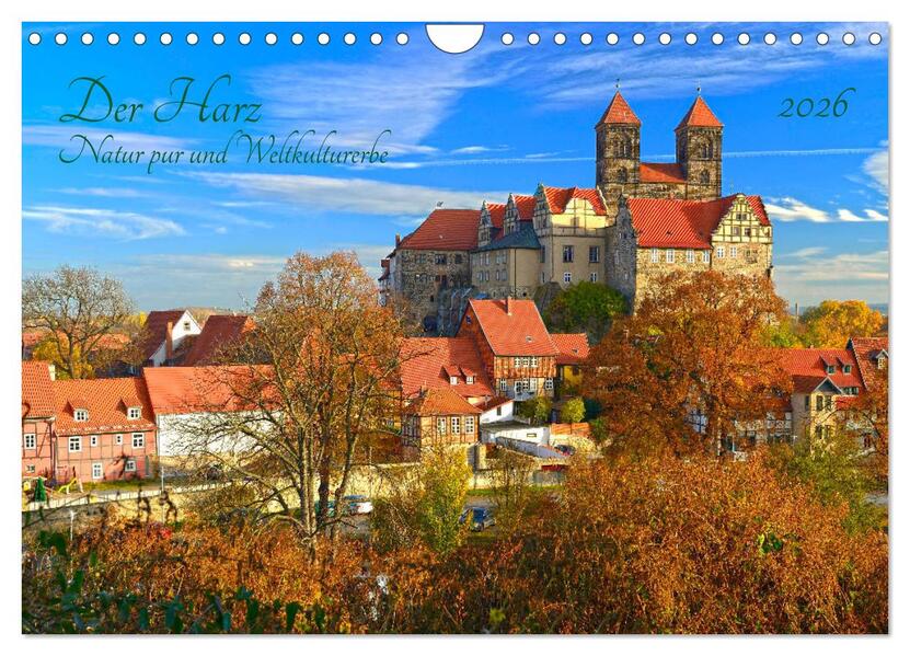 Harz Natur pur und Weltkulturerbe (Wandkalender 2026 DIN A4 quer) CALVENDO Monatskalender