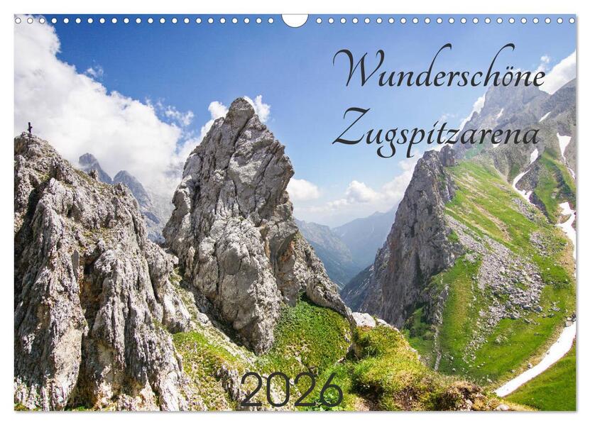 Wunderschöne Zugspitzarena (Wandkalender 2026 DIN A3 quer) CALVENDO Monatskalender