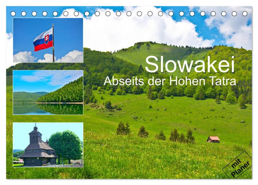 Slowakei - Abseits der Hohen Tatra (Tischkalender 2026 DIN A5 quer) CALVENDO Monatskalender