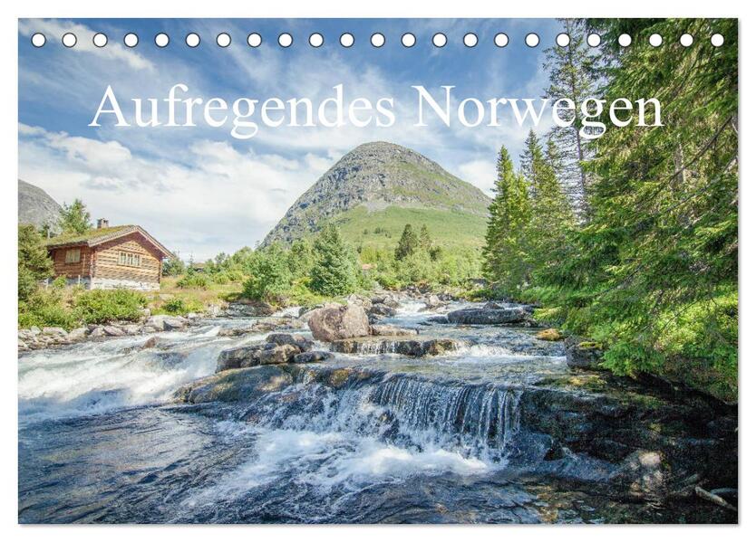 Aufregendes Norwegen (Tischkalender 2026 DIN A5 quer) CALVENDO Monatskalender