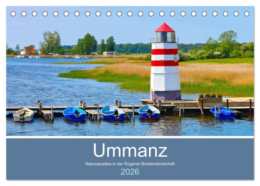 Ummanz - Naturparadies in der Rügener Boddenlandschaft (Tischkalender 2026 DIN A5 quer) CALVENDO Monatskalender