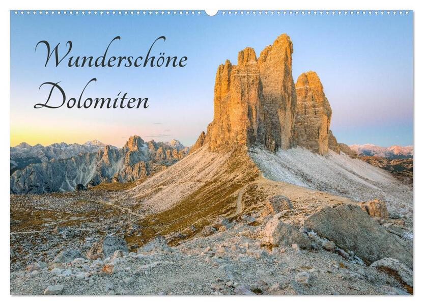 Wunderschöne Dolomiten (Wandkalender 2026 DIN A2 quer) CALVENDO Monatskalender