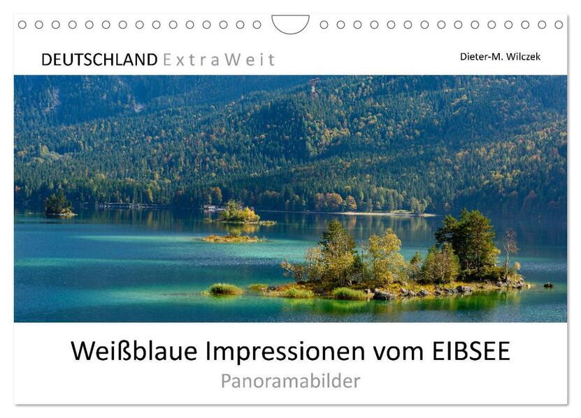 Weißblaue Impressionen vom Eibsee (Wandkalender 2026 DIN A4 quer) CALVENDO Monatskalender