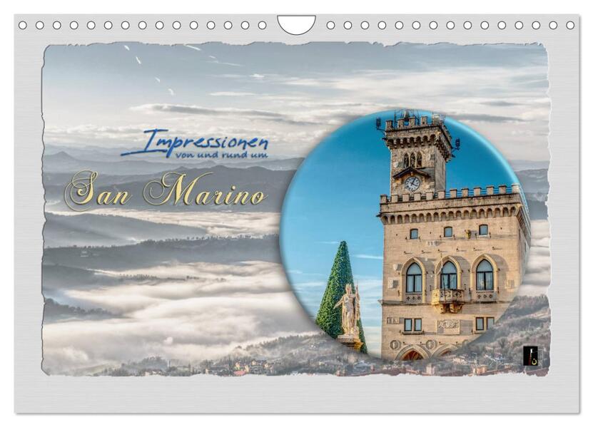 Impressionen - von und rund um San Marino (Wandkalender 2026 DIN A4 quer) CALVENDO Monatskalender