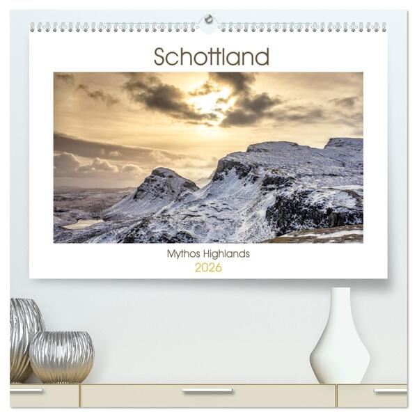 Schottland - Mythos Highlands (hochwertiger Premium Wandkalender 2026 DIN A2 quer) Kunstdruck in Hochglanz