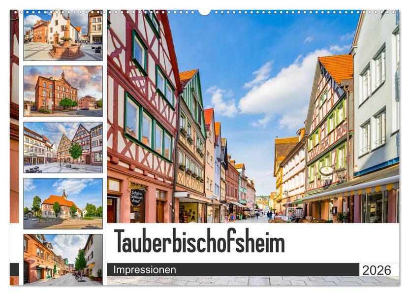Tauberbischofsheim Impressionen (Wandkalender 2026 DIN A2 quer) CALVENDO Monatskalender