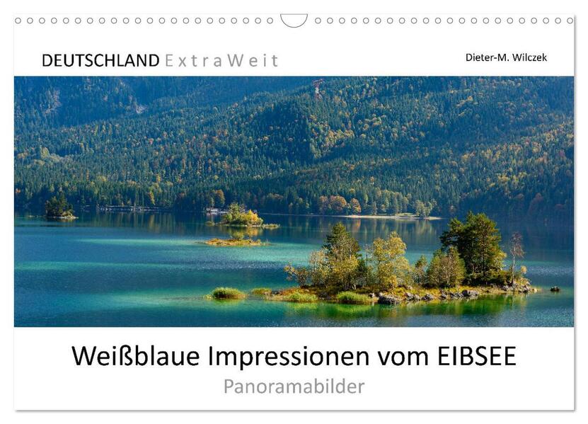 Weißblaue Impressionen vom Eibsee (Wandkalender 2026 DIN A3 quer) CALVENDO Monatskalender
